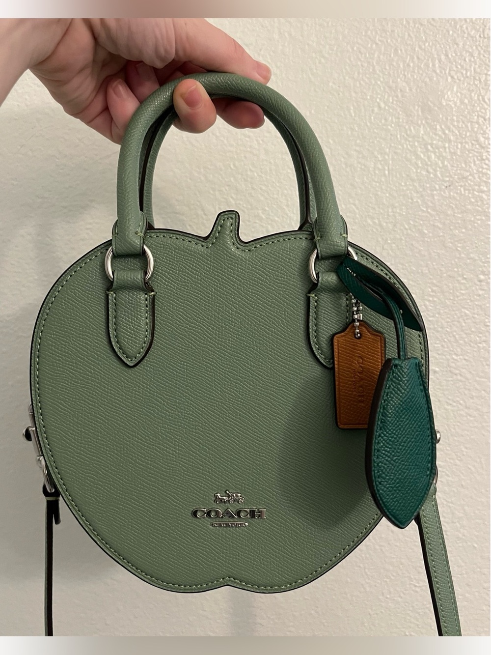 RARE Coach Green Apple Shaped Bag!